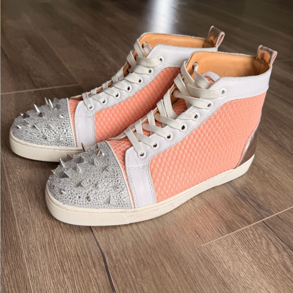 Christian Louboutin Varsilou Pik Pik Strass Duo White